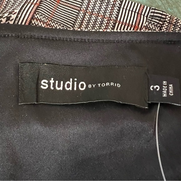 Torrid Double Knit Jacquard Square Neck Zip Front Corset Top Size 3X Academia - Picture 7 of 12